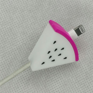 Cable Protector Bite For Iphone Cable Protector Biter usb Fruit watermelon Mobile Phone Connector Accessory Dropshipping Toy