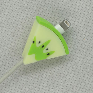 Cable Protector Bite For Iphone Cable Protector Biter usb Fruit watermelon Mobile Phone Connector Accessory Dropshipping Toy