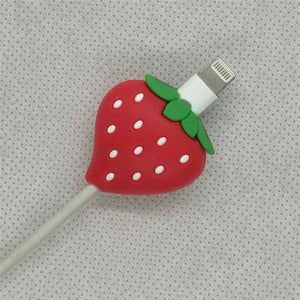 Cable Protector Bite For Iphone Cable Protector Biter usb Fruit watermelon Mobile Phone Connector Accessory Dropshipping Toy