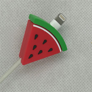 Cable Protector Bite For Iphone Cable Protector Biter usb Fruit watermelon Mobile Phone Connector Accessory Dropshipping Toy