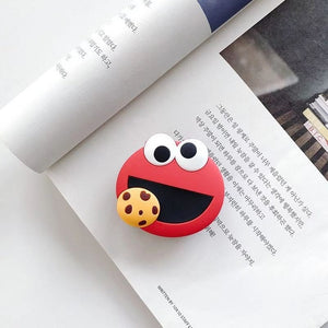 NEW Cartoon Round Universal Mobile Phone Ring Holder Airbag Gasbag fold Stand Bracket Mount For iPhone XR Samsung Huawei Xiaomi