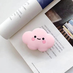 NEW Cartoon Round Universal Mobile Phone Ring Holder Airbag Gasbag fold Stand Bracket Mount For iPhone XR Samsung Huawei Xiaomi