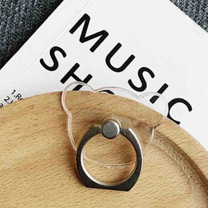 Finger Ring Mobile Phone Smartphone Stand Holder cell Smart Round Phone Ring Transparent Cat holder Heart Socket Car Mount Stand