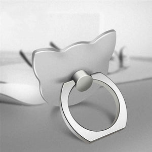 Finger Ring Mobile Phone Smartphone Stand Holder cell Smart Round Phone Ring Transparent Cat holder Heart Socket Car Mount Stand