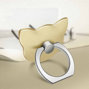 Finger Ring Mobile Phone Smartphone Stand Holder cell Smart Round Phone Ring Transparent Cat holder Heart Socket Car Mount Stand