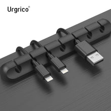 Load image into Gallery viewer, Silicone Cable Organizer  USB Cable Holder Flexible Cable Winder Management cable Clips Holder For Mouse Keyboard Earphone Car