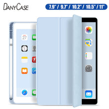 Load image into Gallery viewer, Case for 2019 iPad 10.2 7th 2018 2017 9.7 Mini 4 5 2020 Pro 11 10.5 Air 3 Smart Cover with Pencil Holder iPad 5th 6th Generation