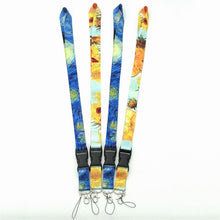 Load image into Gallery viewer, 2020 new universal trend Van Gogh oil painting starry sky sunflower phone lanyard for iPhone6S 7 8P Xs max Xr