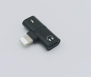 2 In 1 Dual Ports Headphone Adapter For iPhone