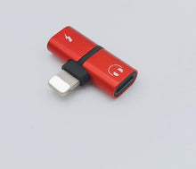 Load image into Gallery viewer, 2 In 1 Dual Ports Headphone Adapter For iPhone