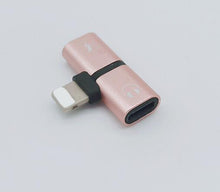 Load image into Gallery viewer, 2 In 1 Dual Ports Headphone Adapter For iPhone